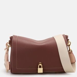 Elegant Brown Crossbody Bag Carolina Herrera new
